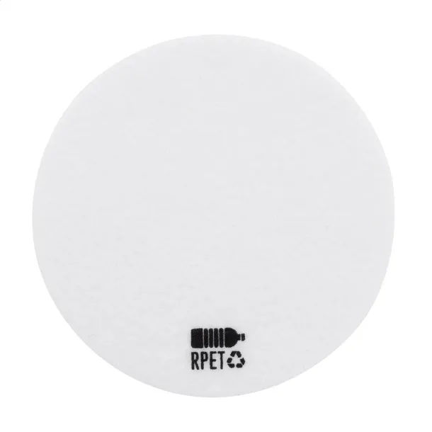 Hefe RPET felt coaster White