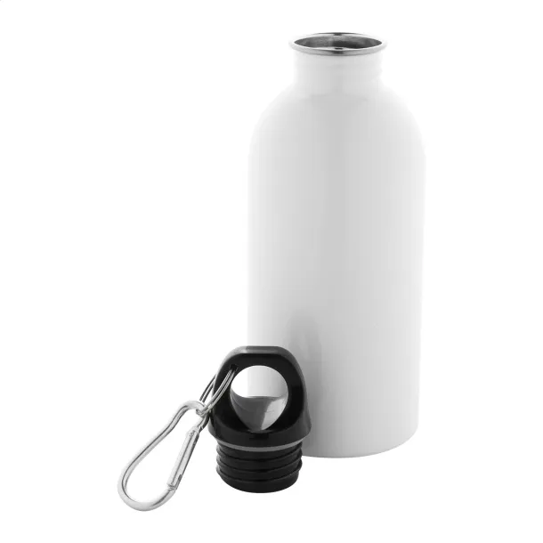Pressuto recycled stainless steel bottle White