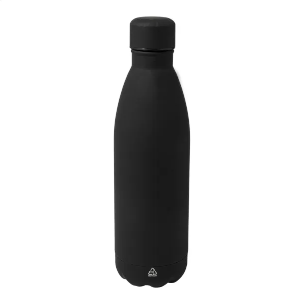 Refill Soft recycled stainless steel bottle Black