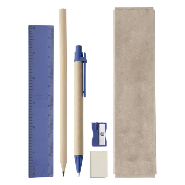 Monoli stationery set Blue Natural