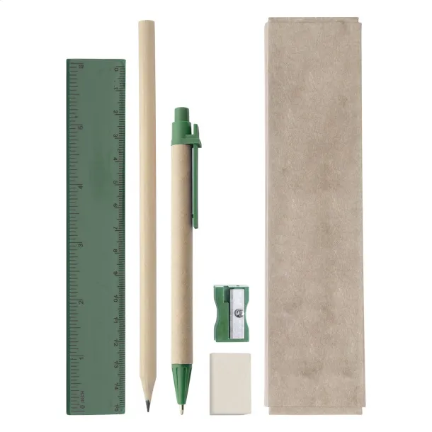 Monoli stationery set Green Natural