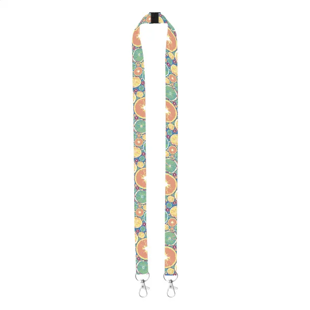 Subyard Double Safe custom sublimation lanyard White