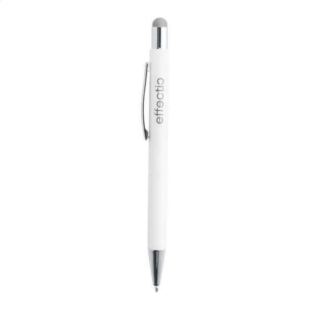 Wirly touch ballpoint pen Silver White