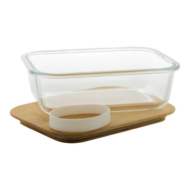 Vittata glass lunch box Transparent Natural