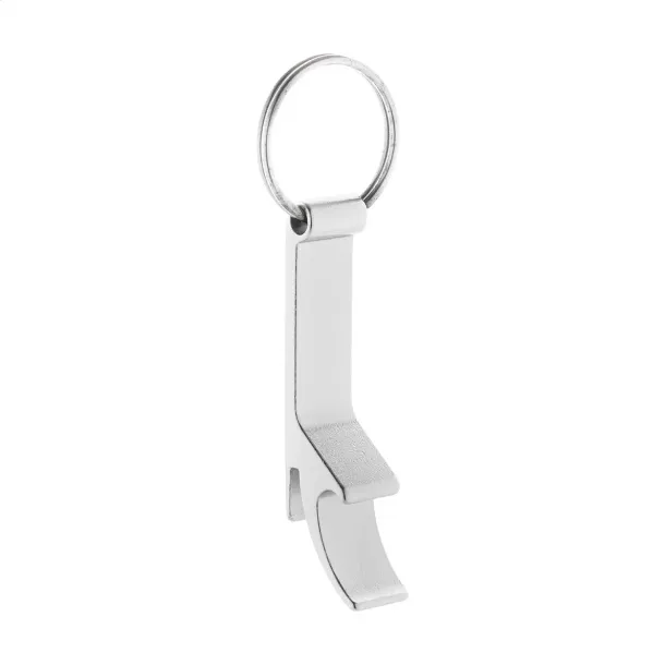 Rallop bottle opener keyring Silver