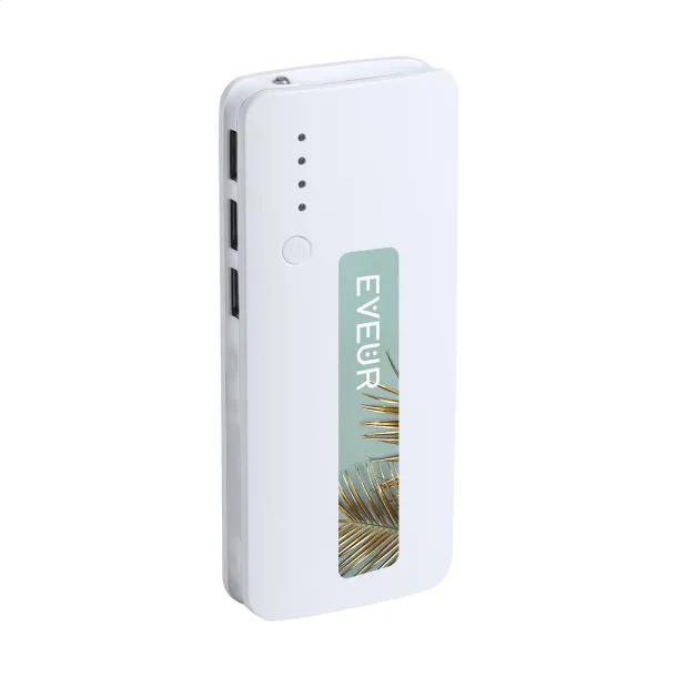 Tenak USB prijenosna baterija, 10 000 mAh Bijela