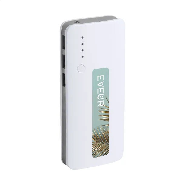 Tenak USB prijenosna baterija, 10 000 mAh ash grey Bijela