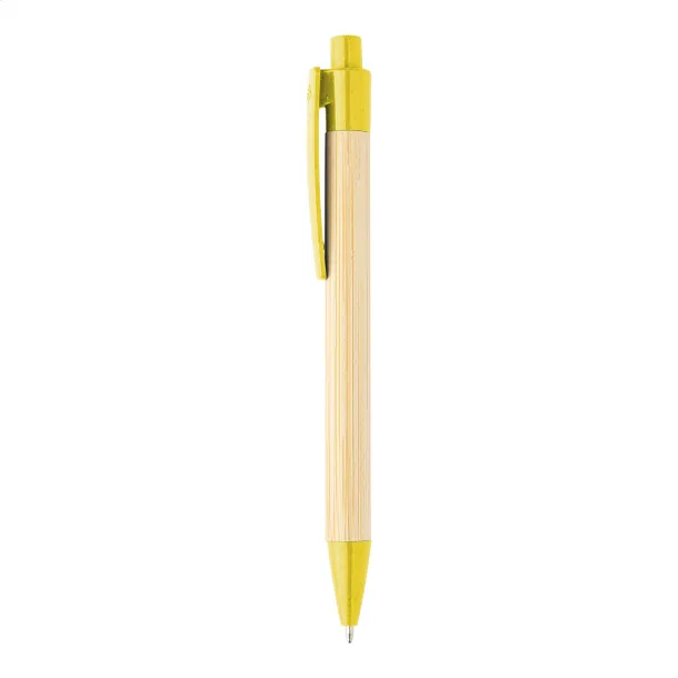 Boothic bamboo ballpoint pen Yellow Natural