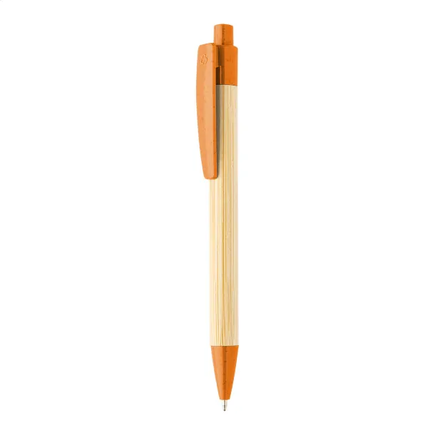 Boothic bamboo ballpoint pen Orange Natural