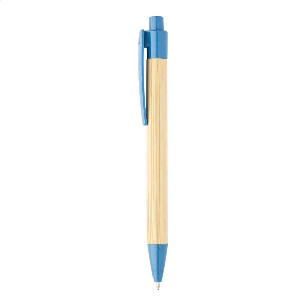 Boothic bamboo ballpoint pen Dark blue Natural