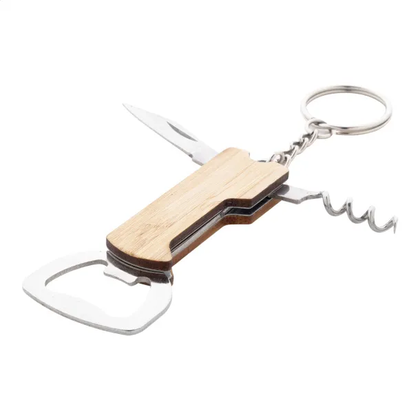Sukubo Mini bottle opener keyring Natural