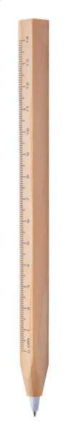 Burnham Black ballpoint pen with ruler Natural