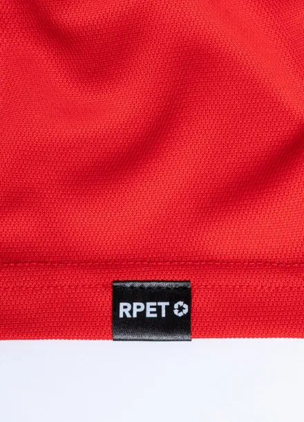 Noran RPET polo majica kratkih rukava, 180 g/m² Crvena