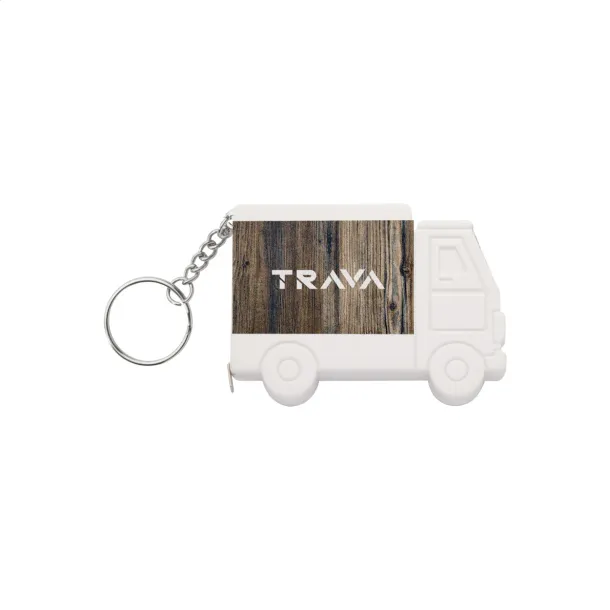 Symmons truck keyring with tape measure White
