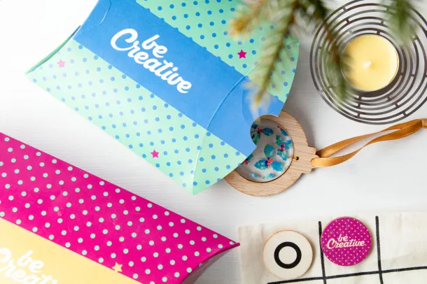 CreaBox Pillow S personalizirana poklon kutija u obliku jastuka Bijela
