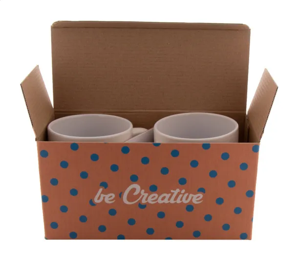 CreaBox Mug Double personalizirana kutija za 2 šalice Bijela