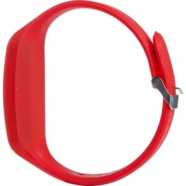  Wristband with pedometer Crvena