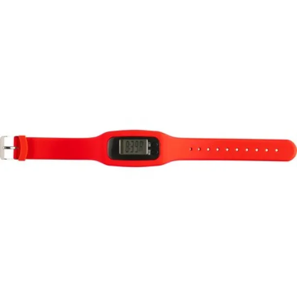  Wristband with pedometer Crvena