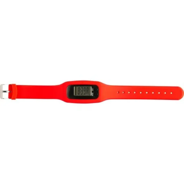  Wristband with pedometer Crvena