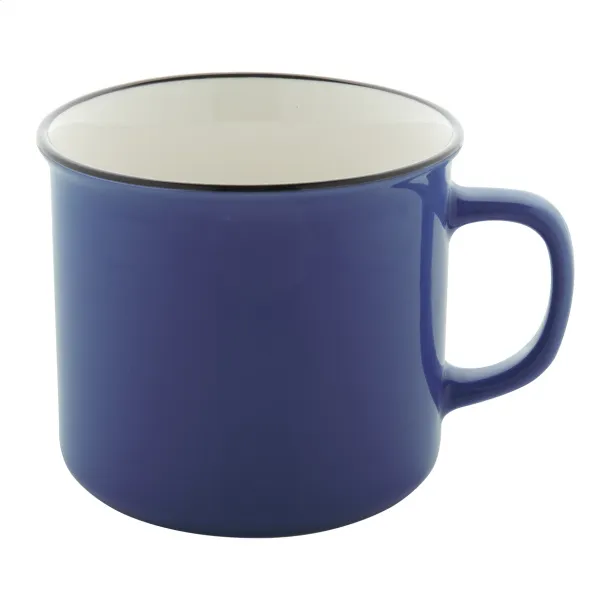 Woodstock vintage mug Blue White