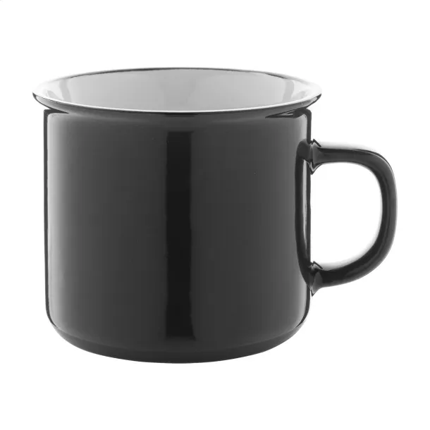 Woodstock vintage mug Black White