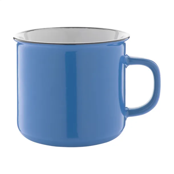 Woodstock vintage mug Light blue White