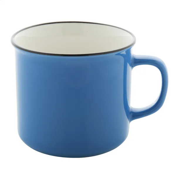 Woodstock vintage mug Light blue White