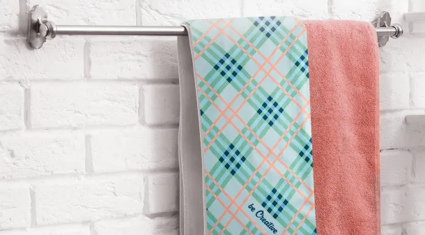 CreaTowel L ručnik za sublimaciju, 400 g/m². Bijela