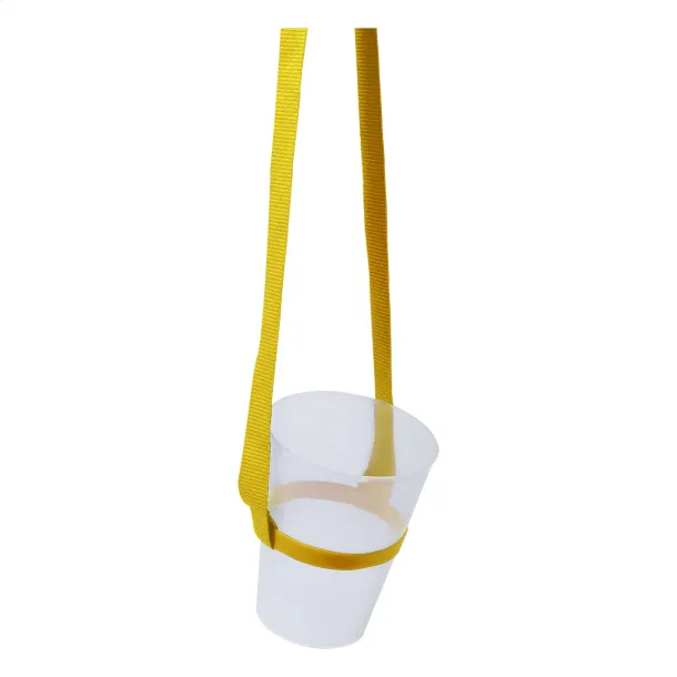 Lancup drink holder lanyard Yellow