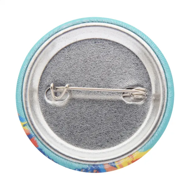 PinBadge RPET Mini pin button badge White Silver