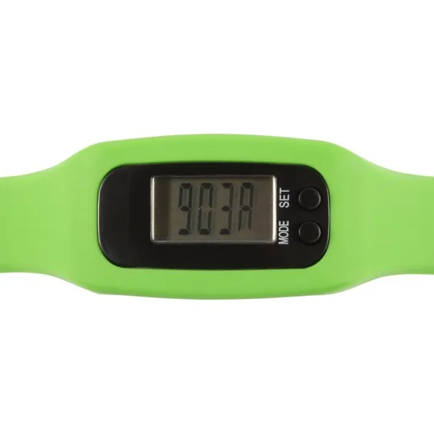  Wristband with pedometer lime green