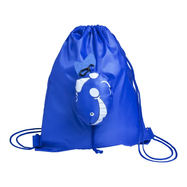 Noah drawstring bag, zebra Blue