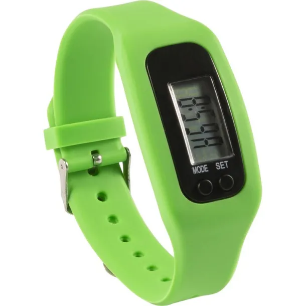  Wristband with pedometer lime green