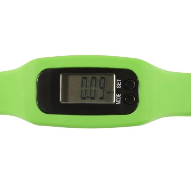  Wristband with pedometer lime green