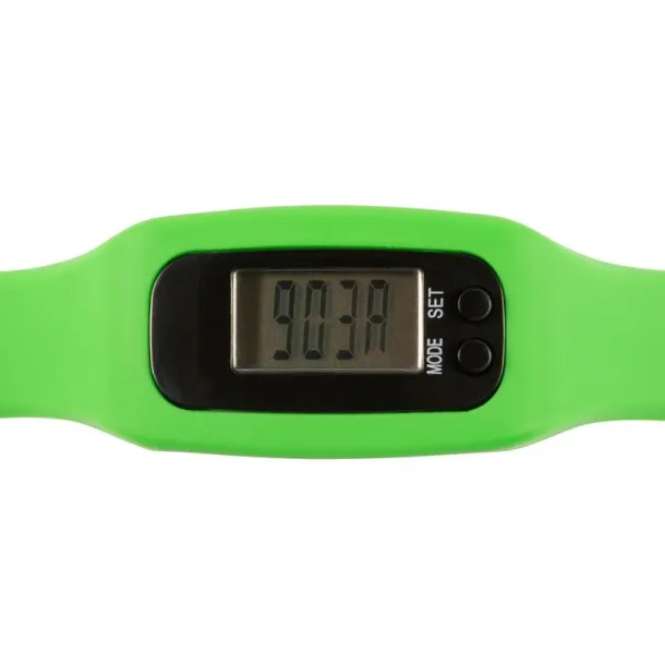  Wristband with pedometer lime green