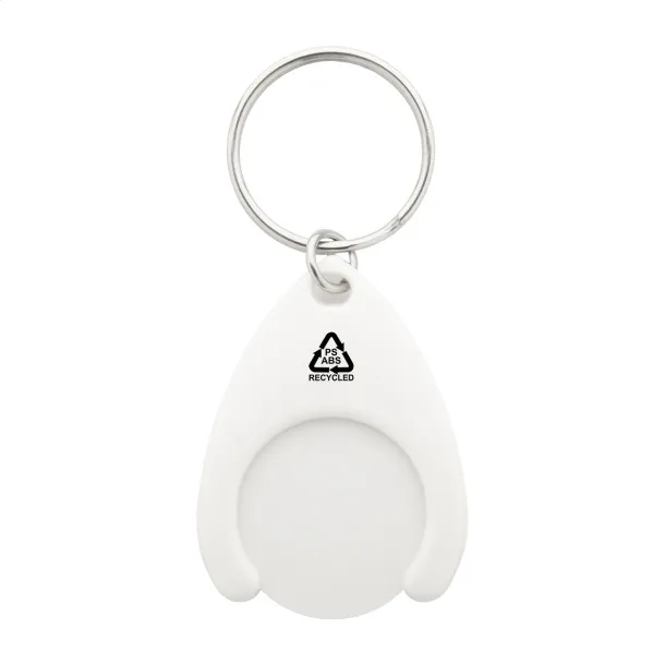 Neppy RABS trolley coin keyring White