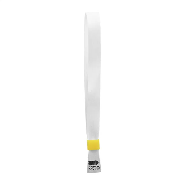 SuboWrist RPET custom festival bracelet Yellow White
