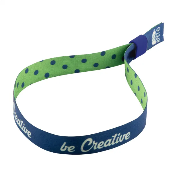 SuboWrist RPET custom festival bracelet Blue White