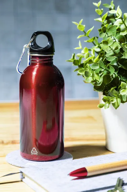 Ressuto recycled stainless steel bottle Red