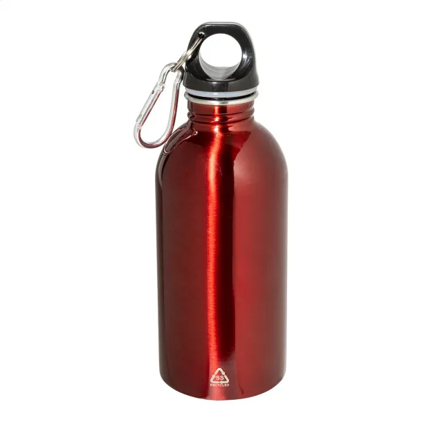 Ressuto recycled stainless steel bottle Red