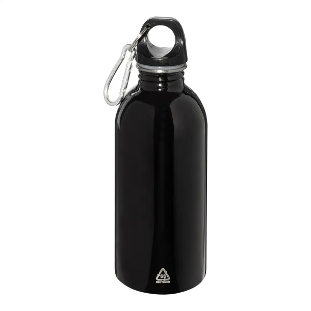 Ressuto recycled stainless steel bottle Black