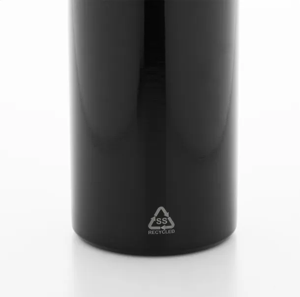 Ressuto recycled stainless steel bottle Black
