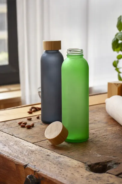 Cloody glass sport bottle Blue