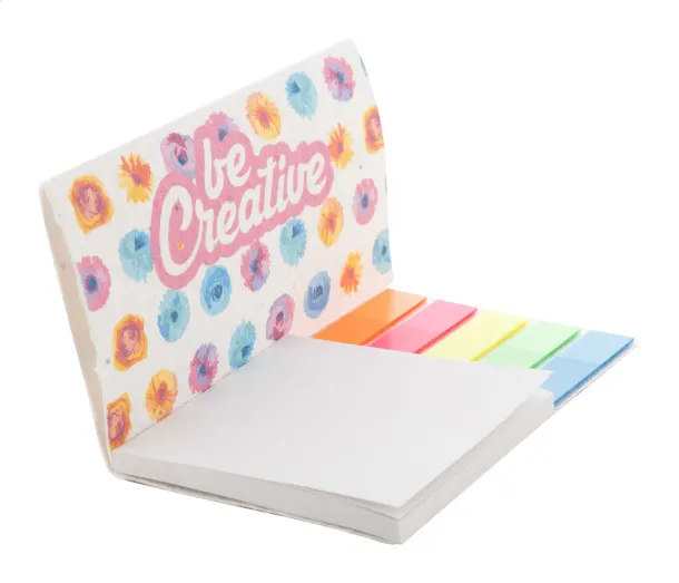 CreaStick Combo Sign Seed custom sticky notepad White