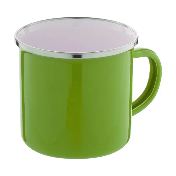 Enavint emajlirana šalica, 300 ml Zelena Bijela