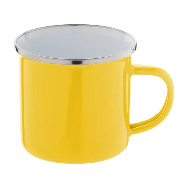 Enavint emajlirana šalica, 300 ml Žuta Bijela