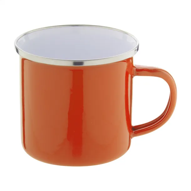 Enavint emajlirana šalica, 300 ml Narančasta Bijela