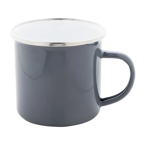 Enavint enamel mug Grey White