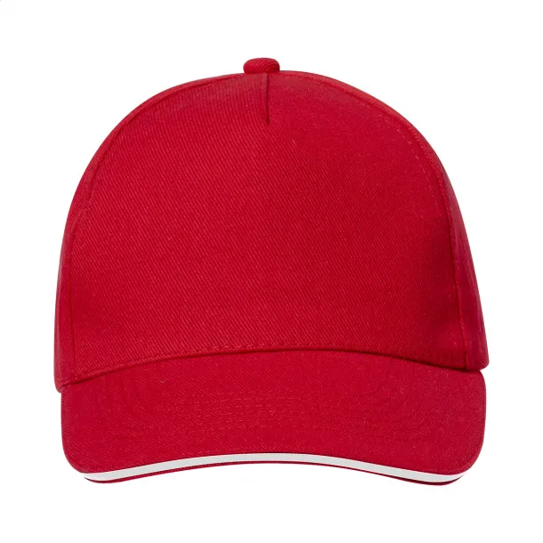 Aaron RPET baseball cap Red