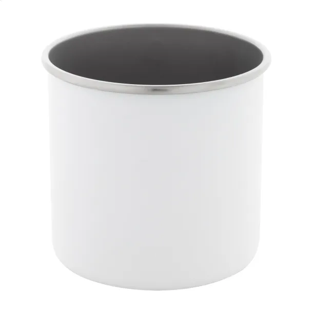 Hossa recycled stainless steel mug White